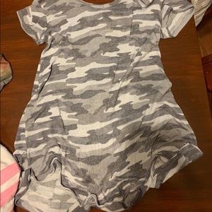 gray camo blouse